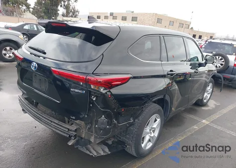 2021 Toyota Highlander Hybrid Le from USA, damaged, VIN 5TDZARAH4MS507726